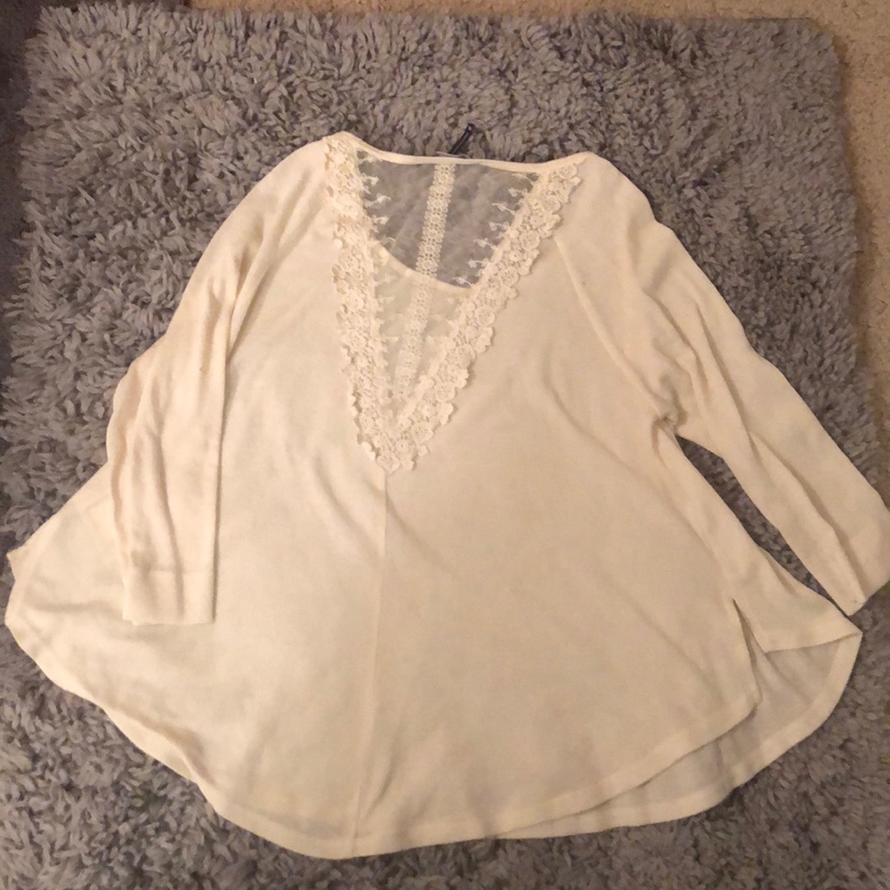 Cream lightweight sweater
